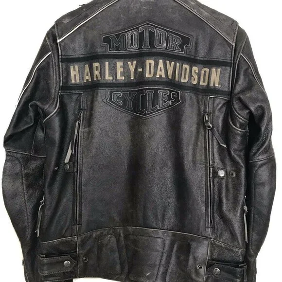 【threetimes】24fw Ben leather jacket Harley-Davidson | Jackets & Coats | Authentic Harley